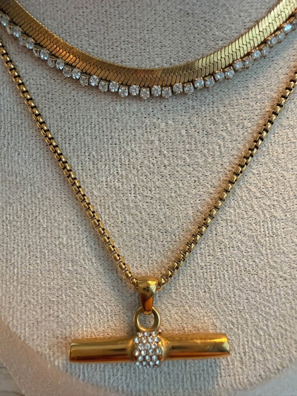 M + S Gold Jewelry Stack - Picture 2 of 4